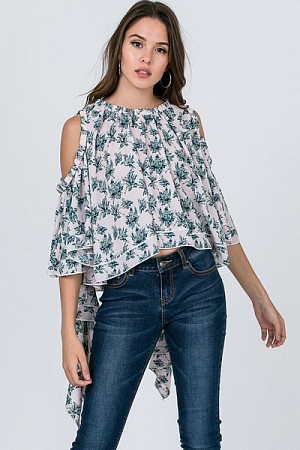 RUFFLE SLV TOP